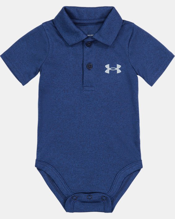 Boys' Infant UA Matchplay Polo Twist Bodysuit, Blue, pdpMainDesktop image number 0